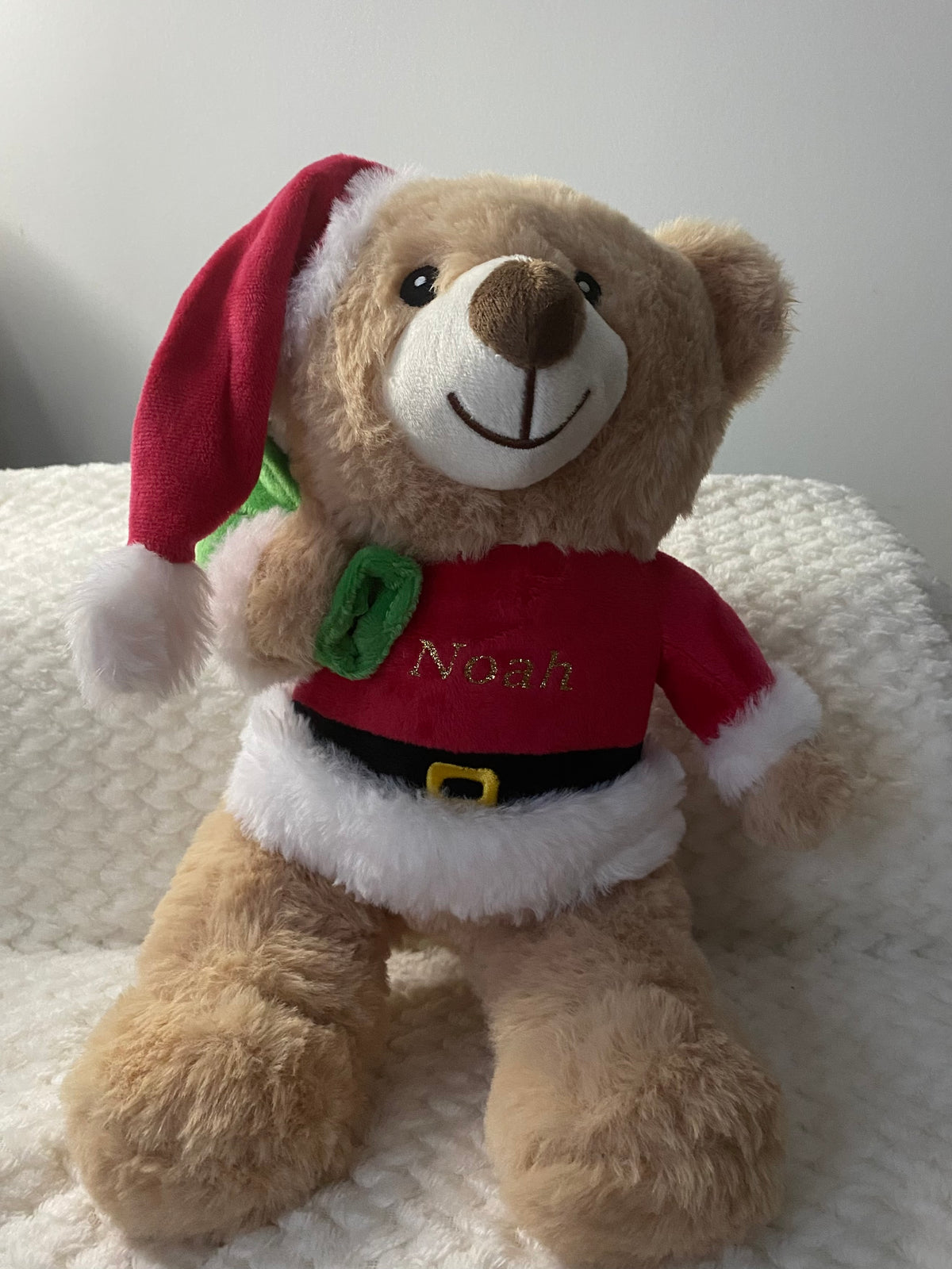 Ours de Noël personnalisé