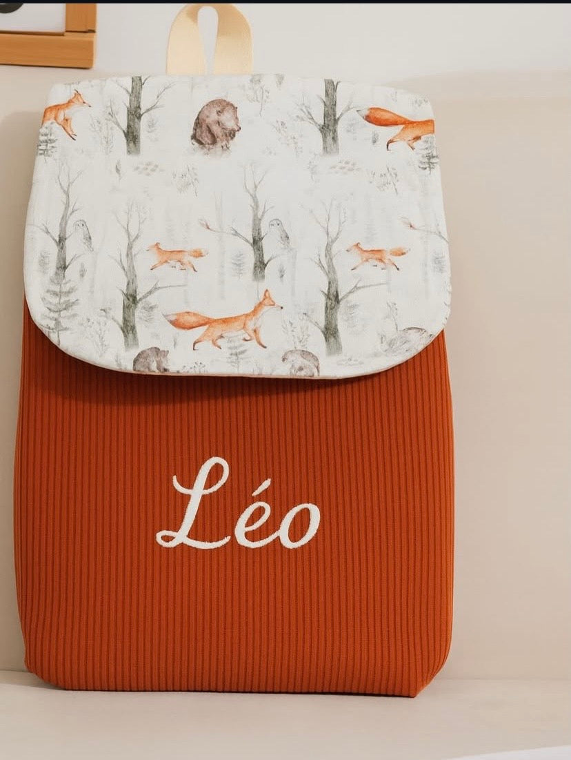 Sac a dos enfants velours côtèle