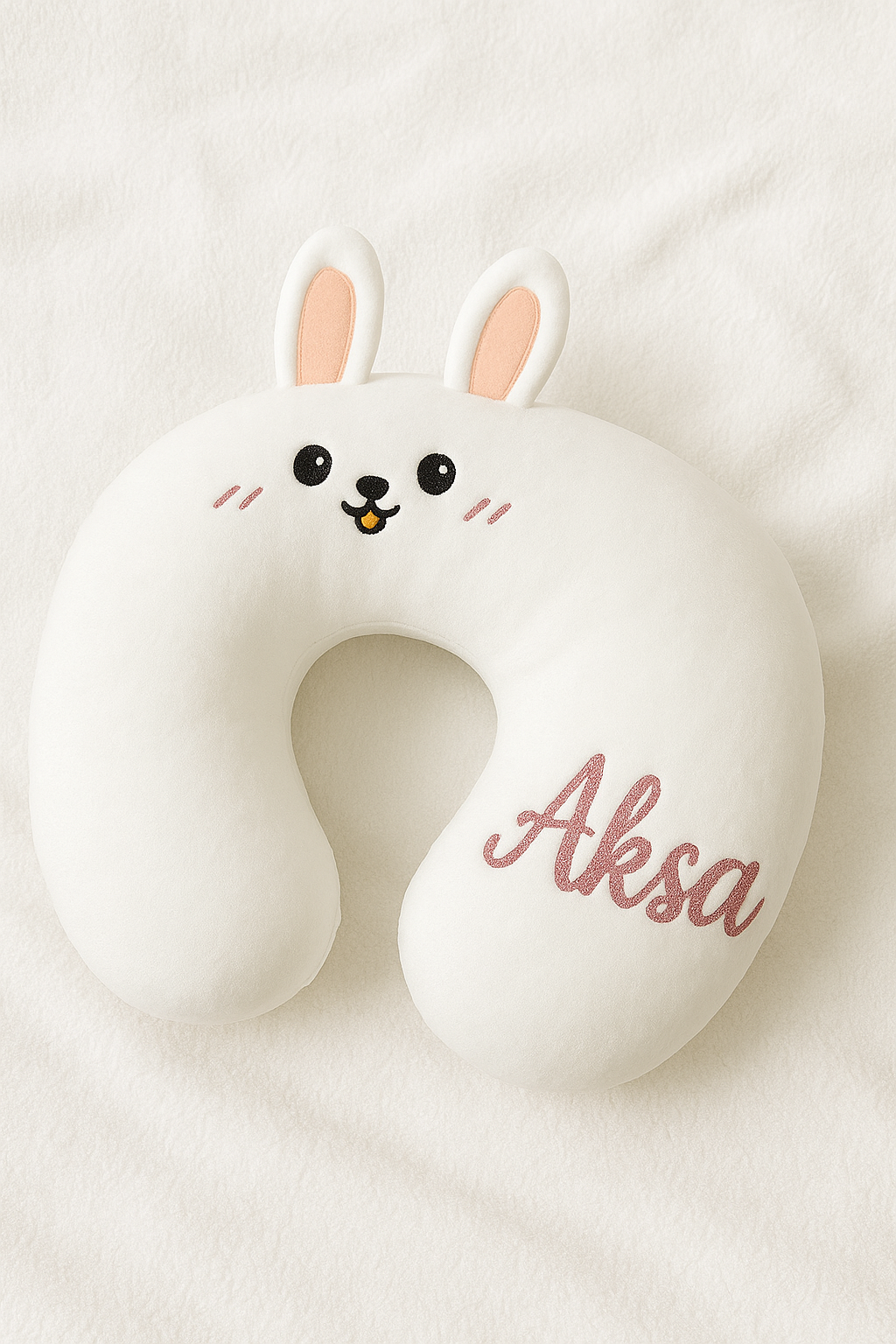 Coussin de Voyage Lapin Personnalisé