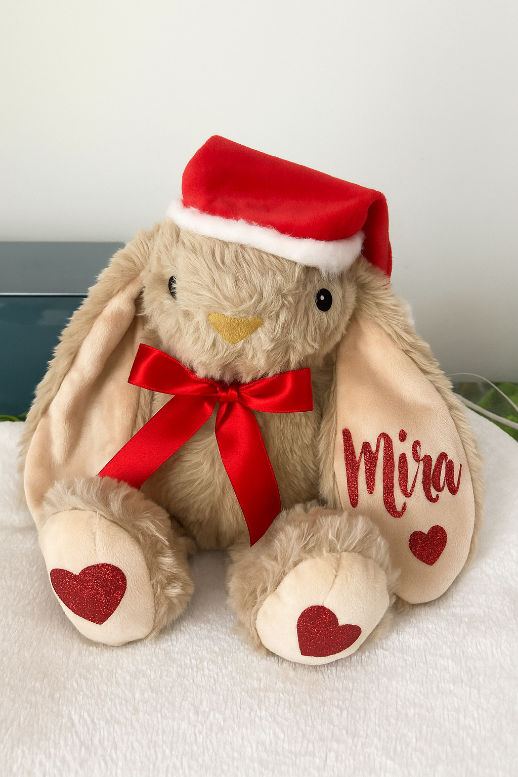 Peluche Lapin de Noël