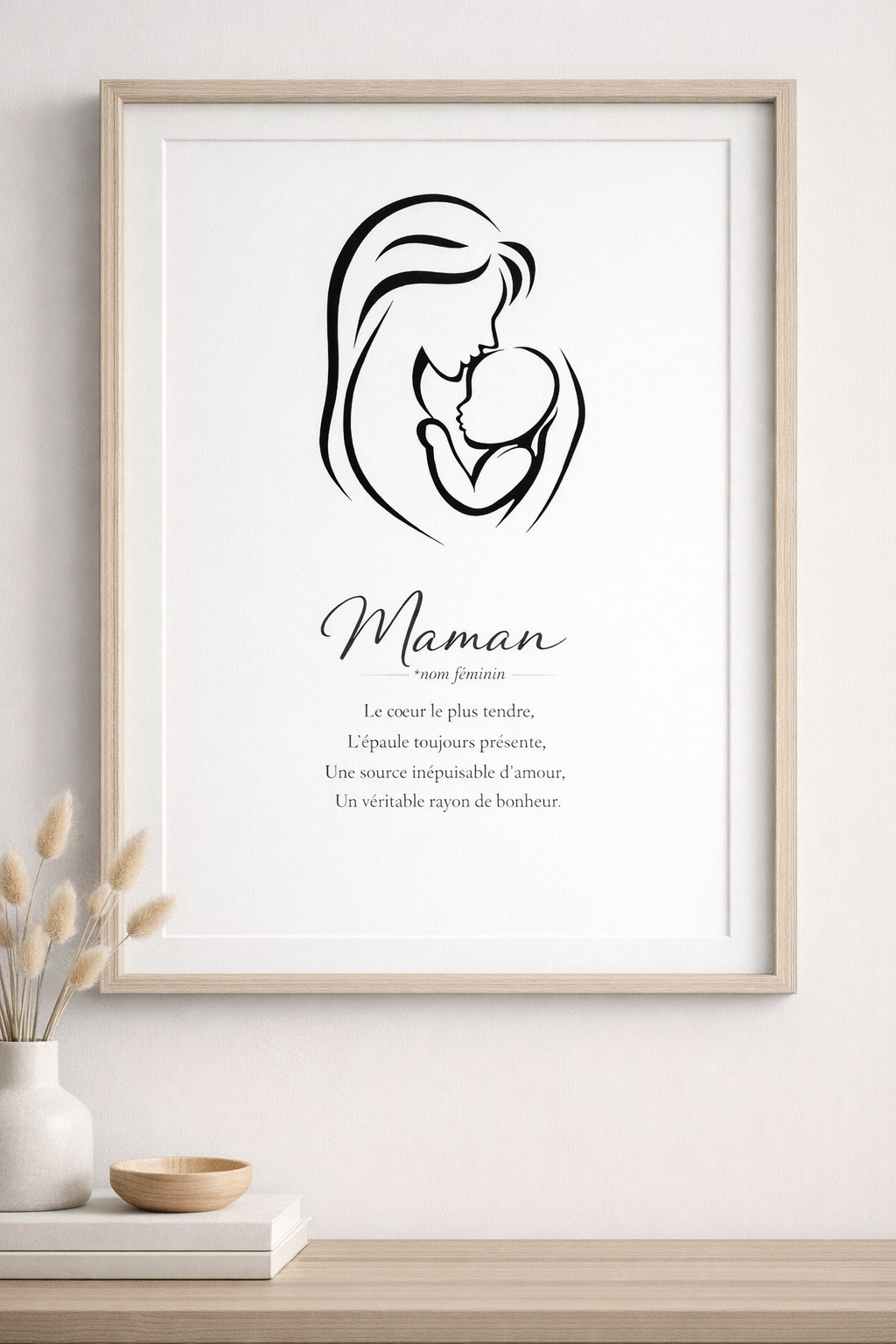 Affiche personnalisée Maman  Définition
