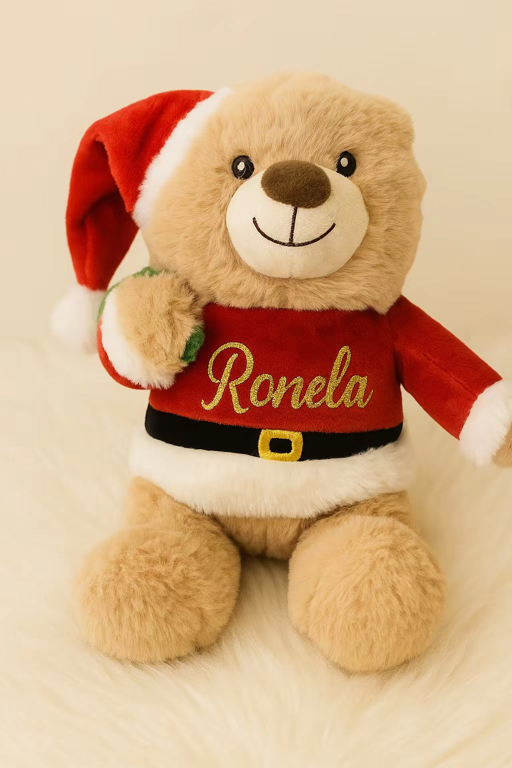 Ours de Noël personnalisé