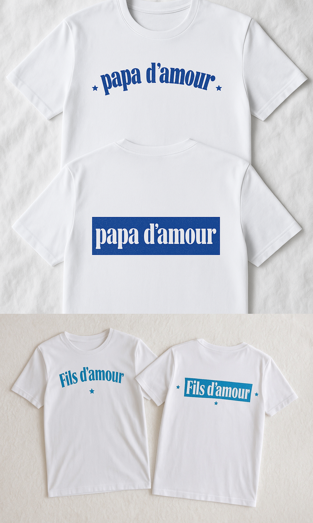 T-shirts Père & Fils