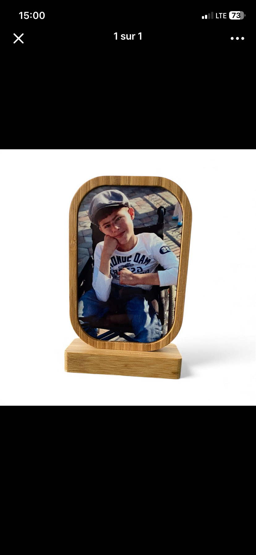 Cadre photo en bois personnalisé