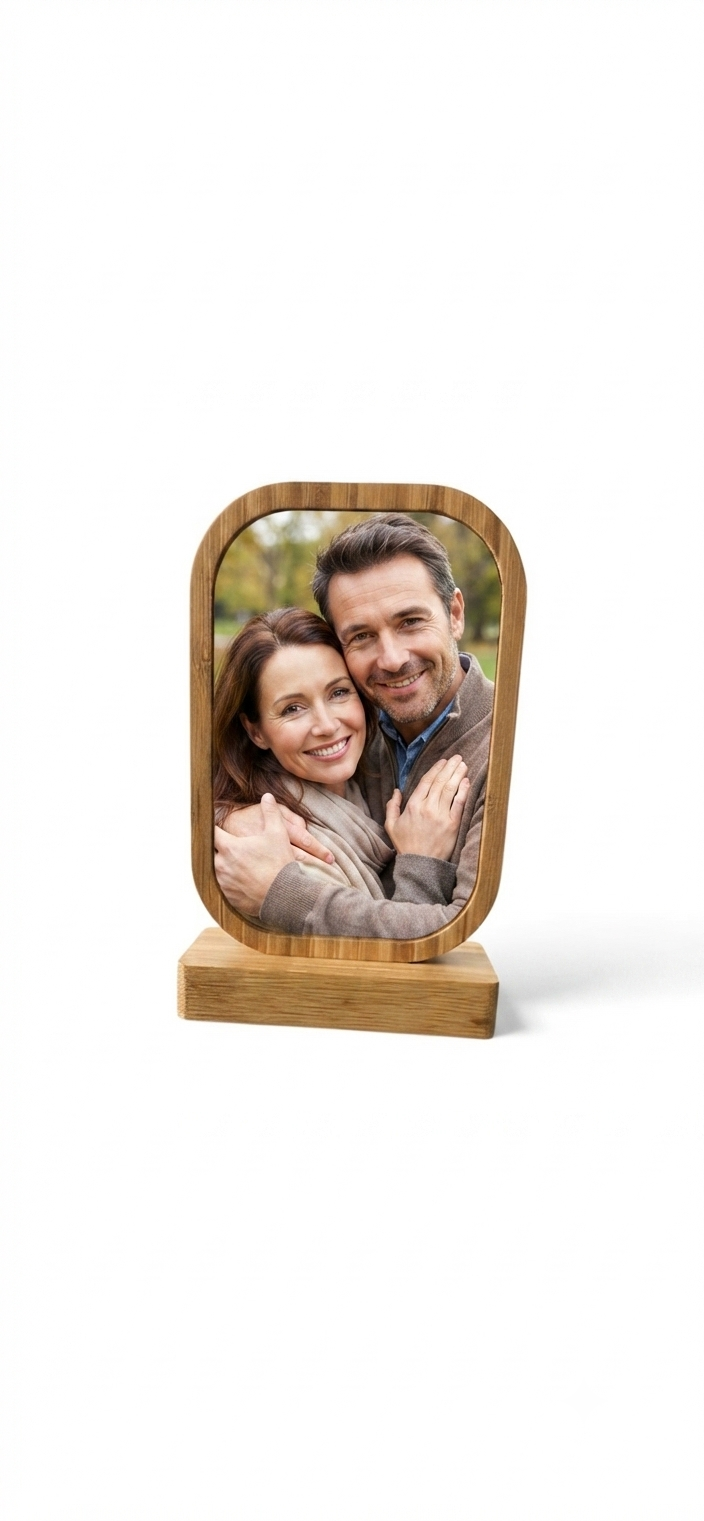 Cadre photo en bois personnalisé