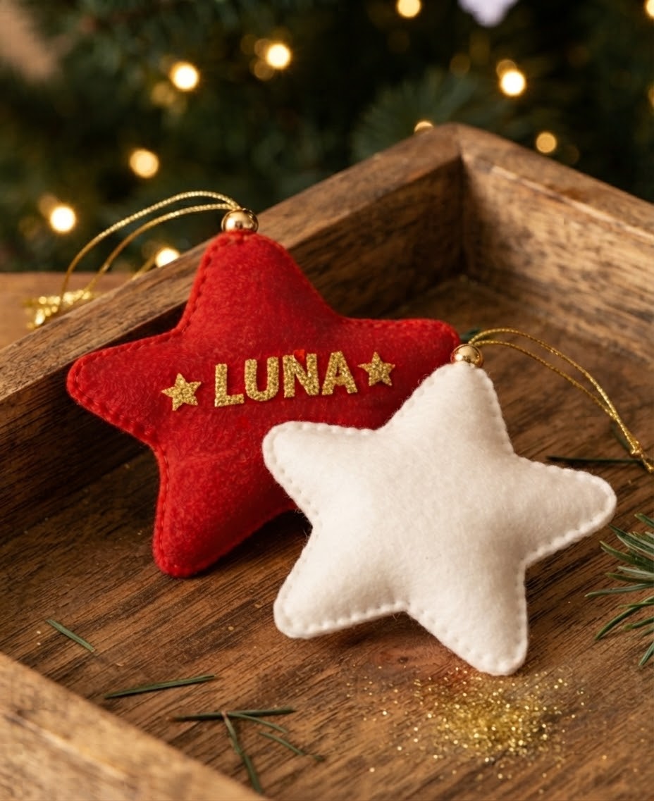 Étoile de Noël personnalisée