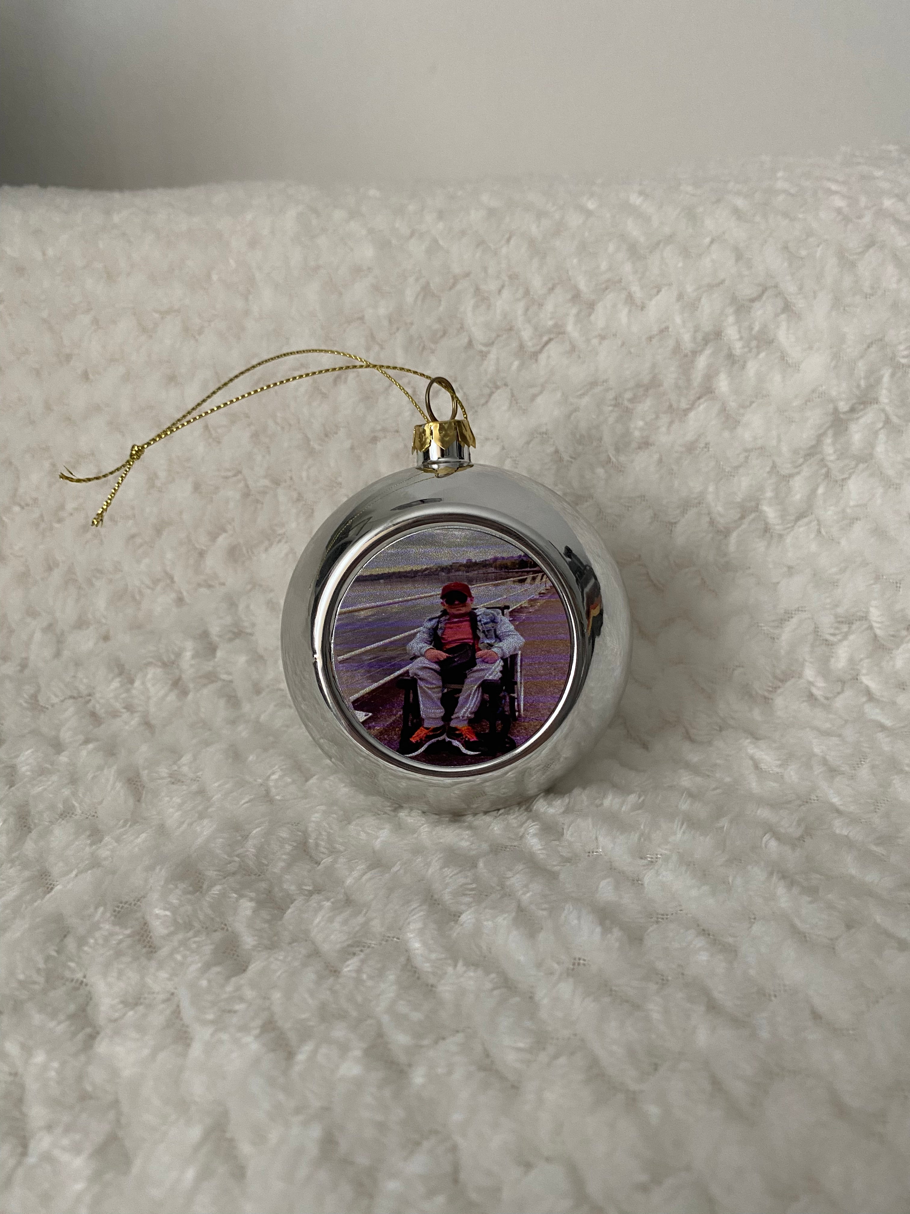Boule de Noël  avec photo