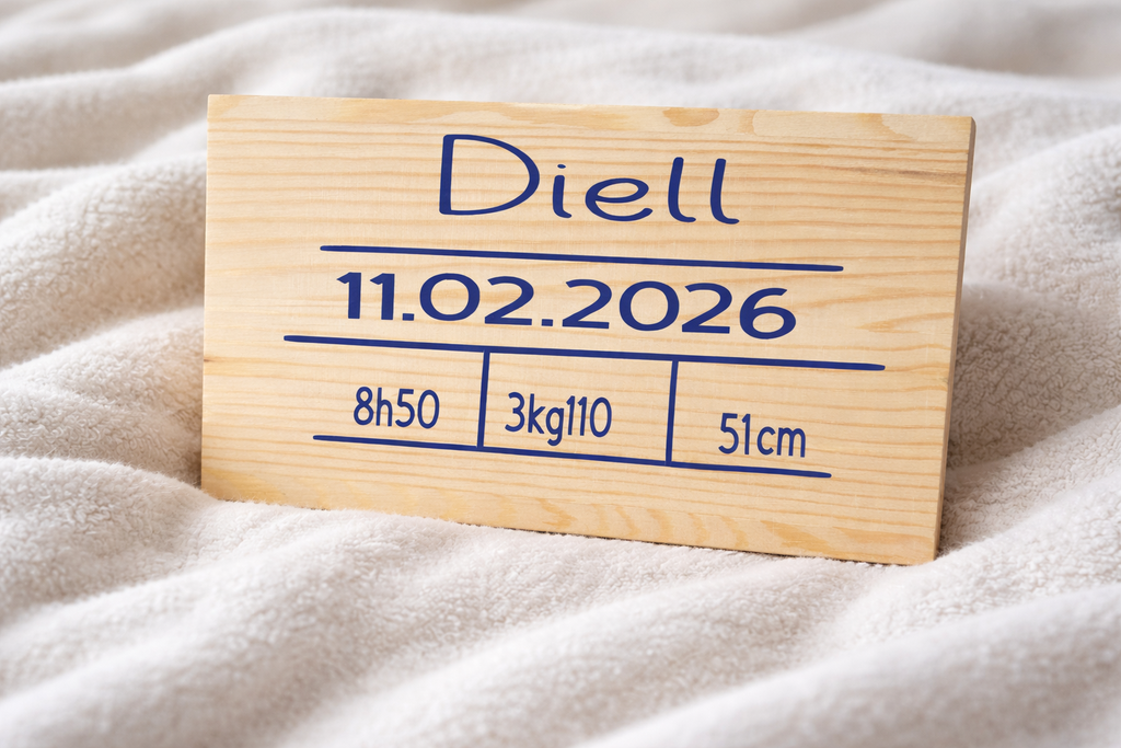 Boîte à souvenirs personnalisée en bois