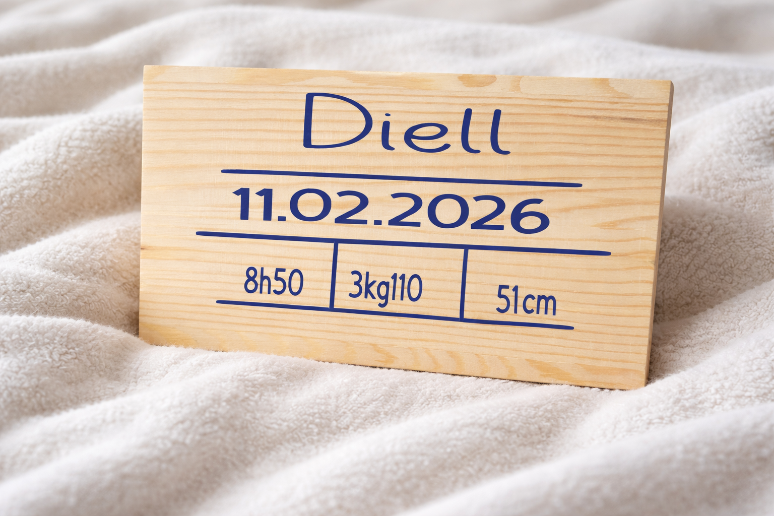 Boîte à souvenirs personnalisée en bois